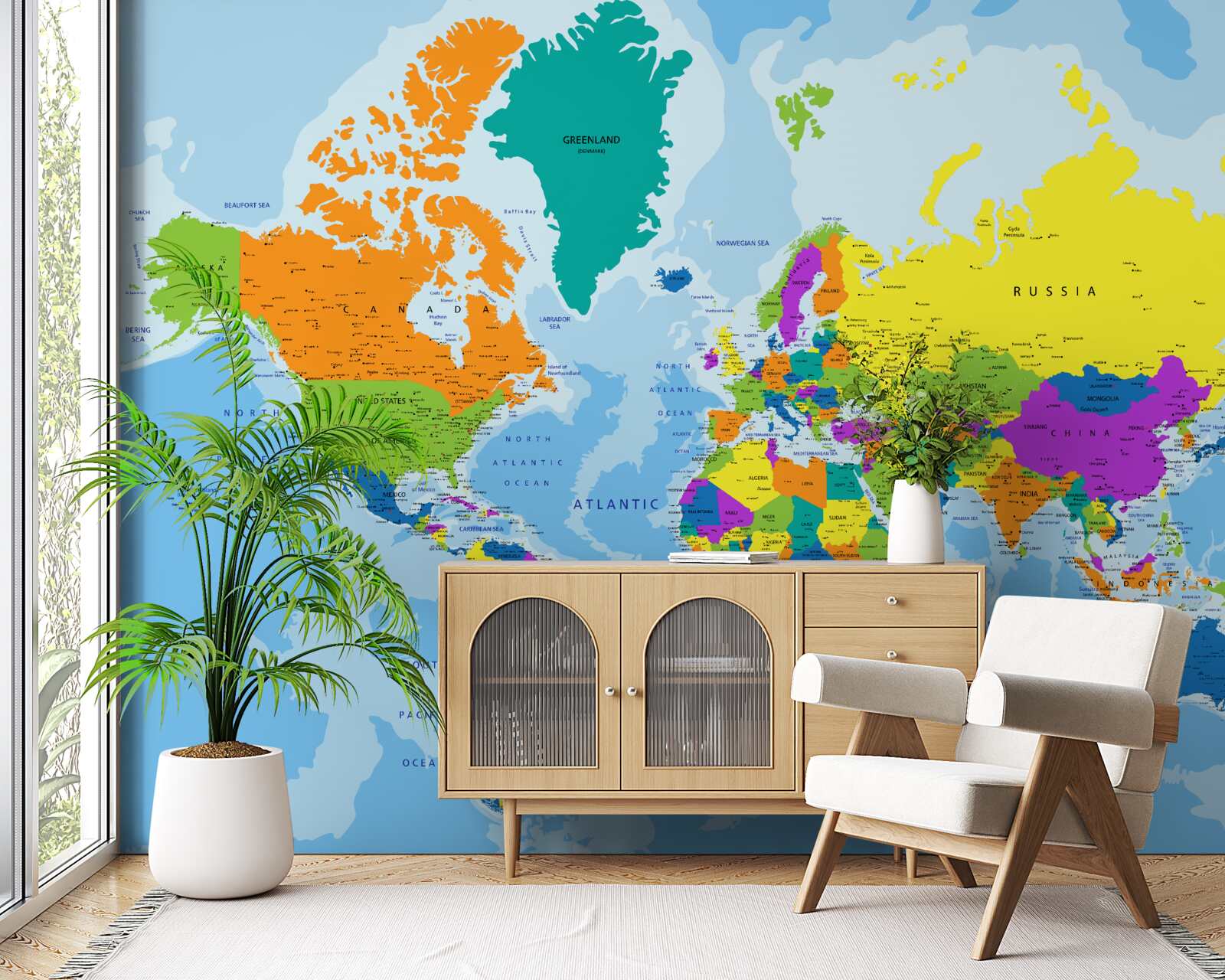 Fototapeta Svetový geopolitický vzor