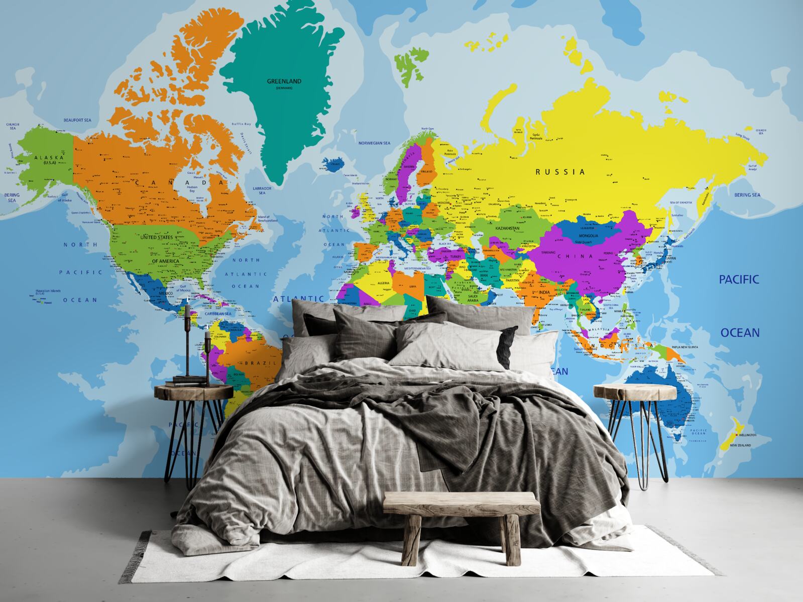 Fototapeta Svetový geopolitický vzor