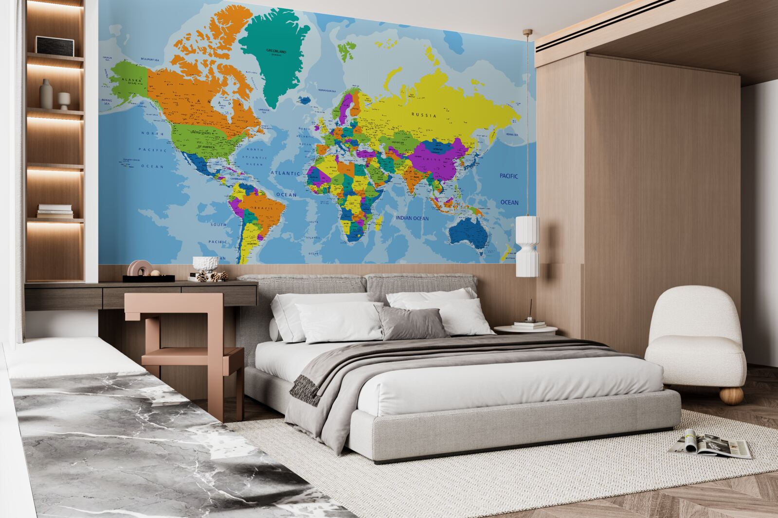 Fototapeta Svetový geopolitický vzor