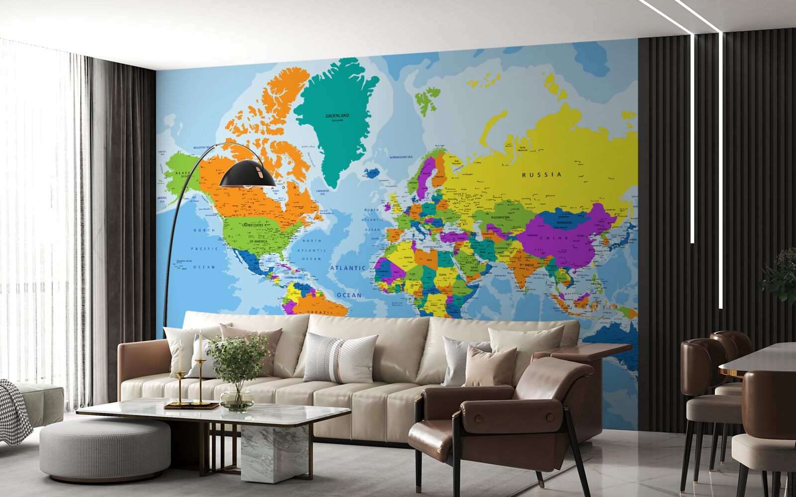 Fototapeta Svetový geopolitický vzor