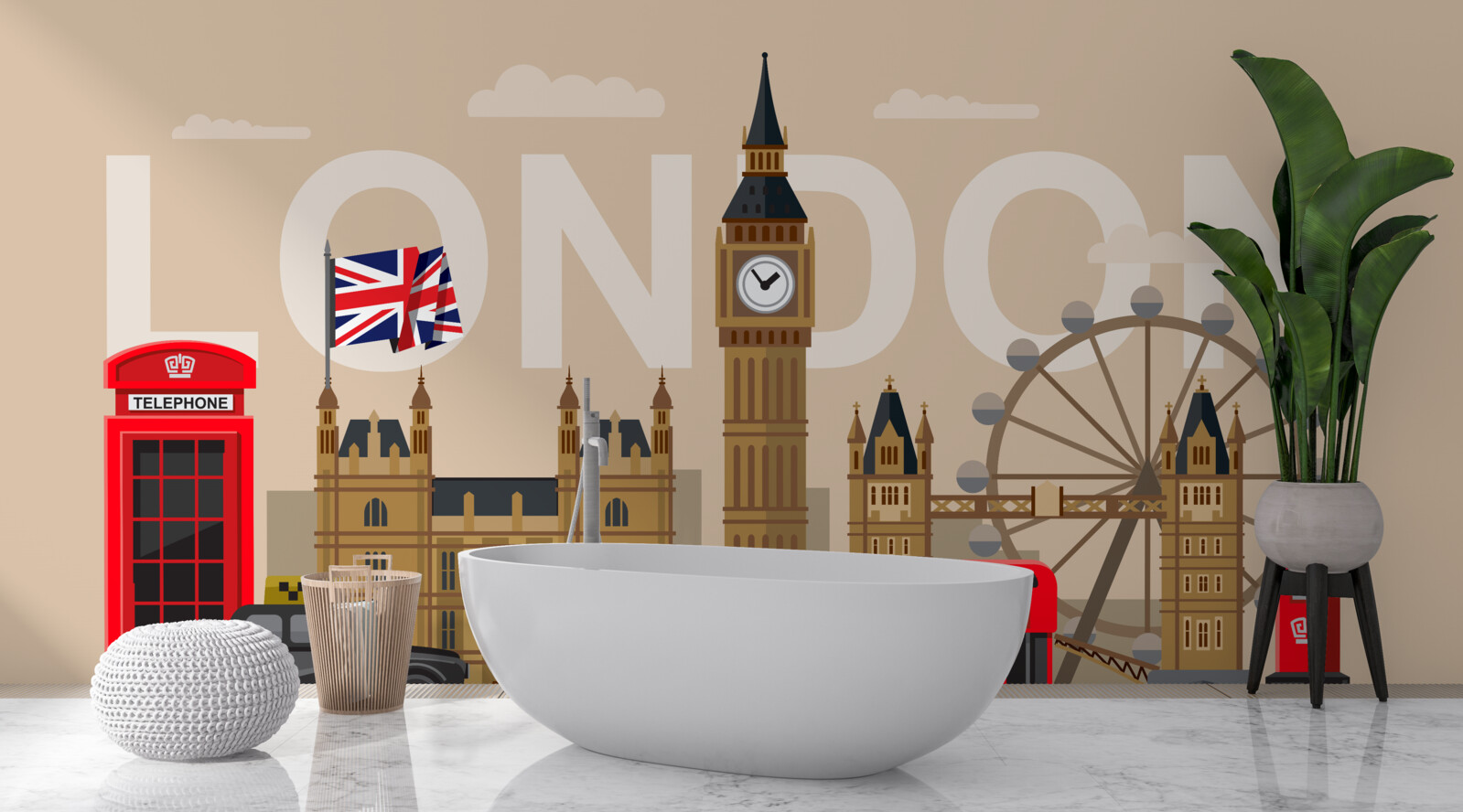 Fototapeta hlavné insígnie Londýna, Spojeného kráľovstva