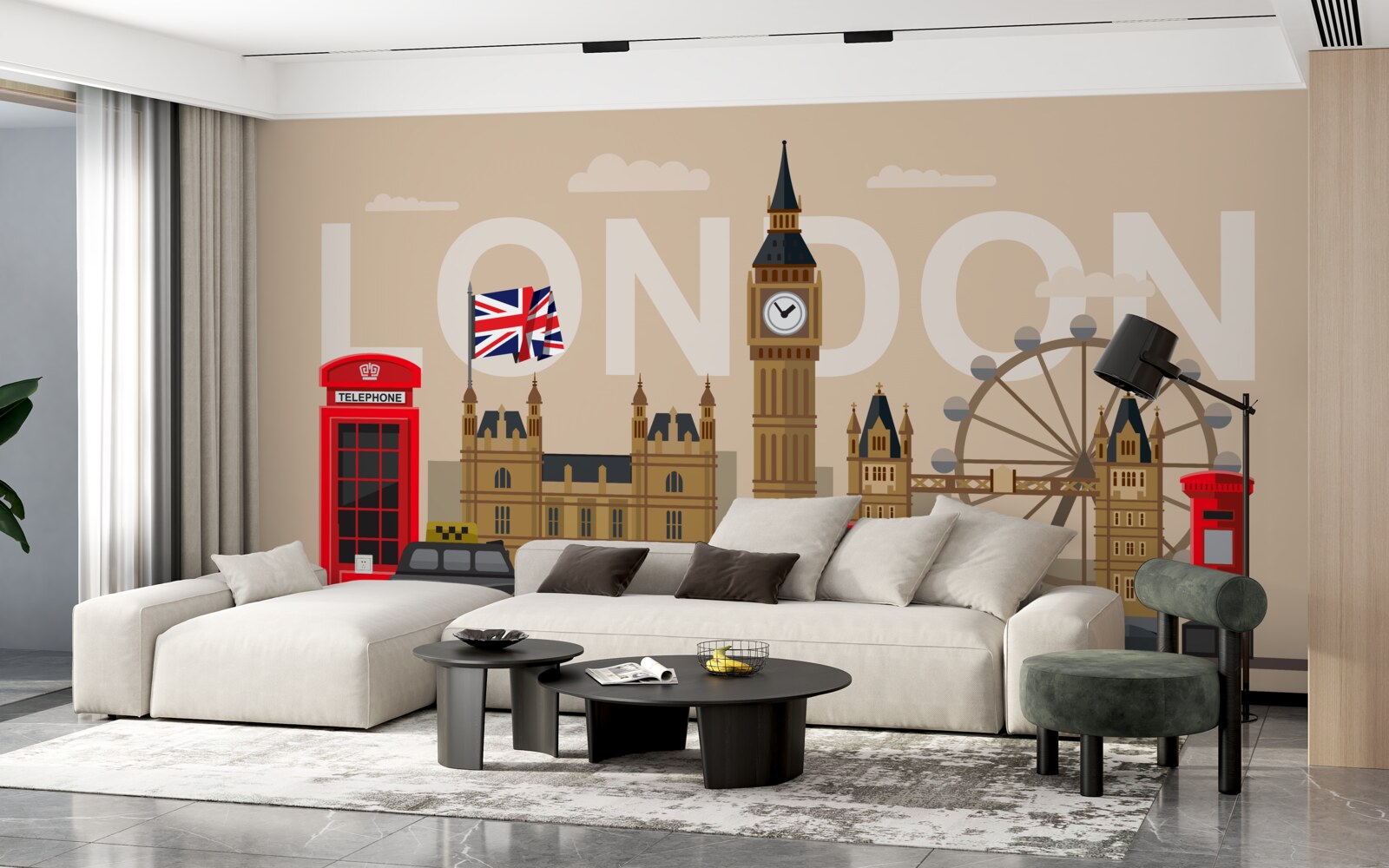 Fototapeta hlavné insígnie Londýna, Spojeného kráľovstva