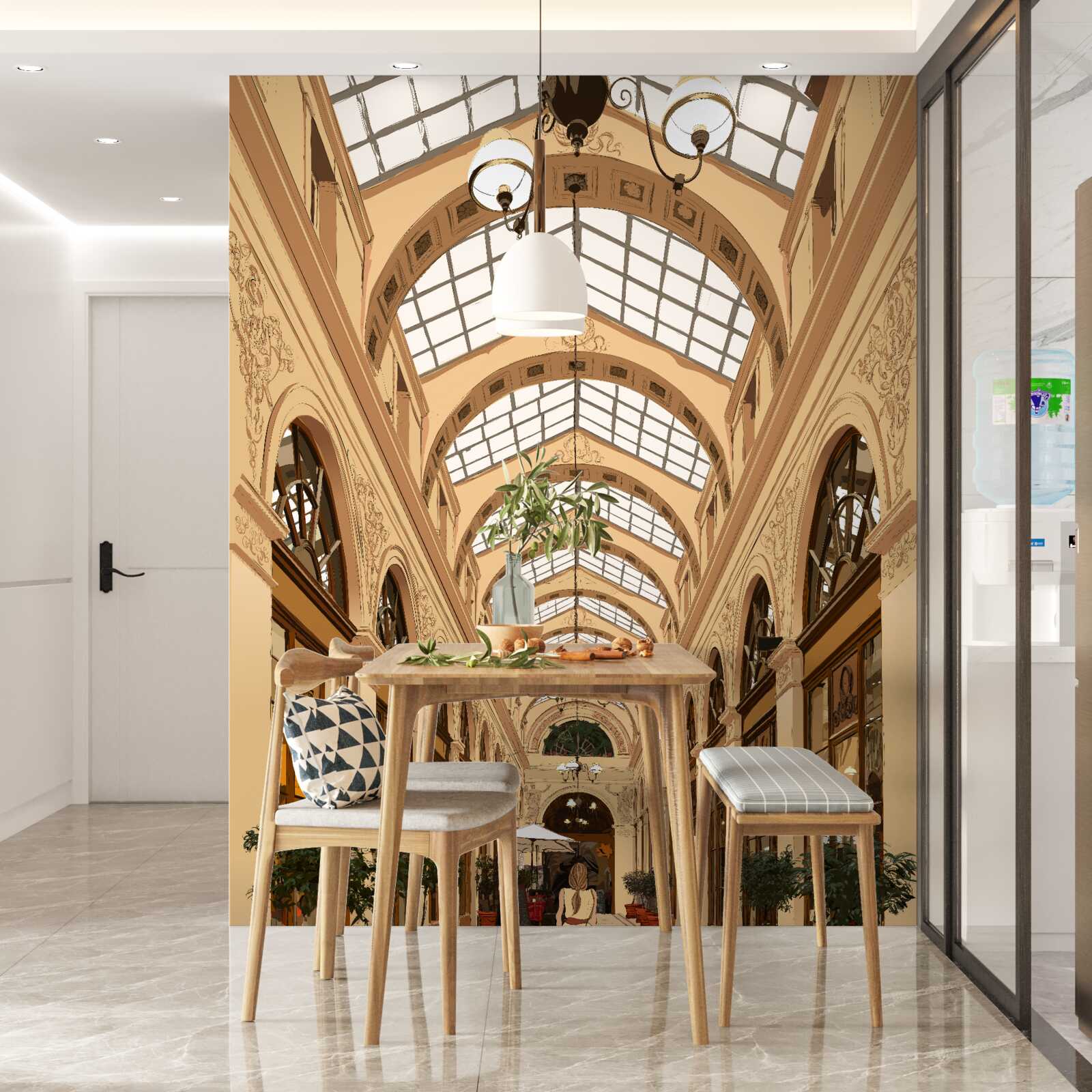 Fototapeta priehľadná chodba