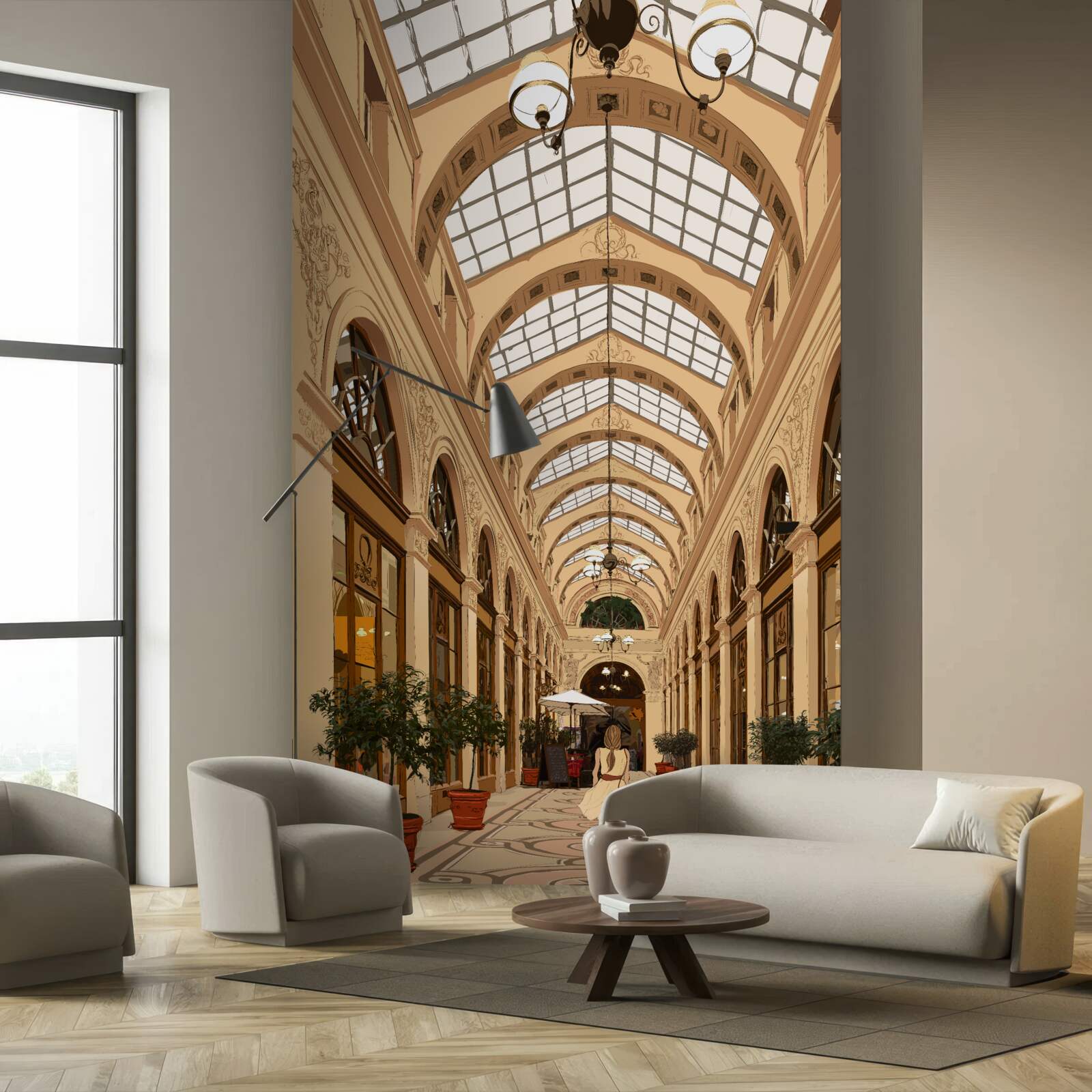 Fototapeta priehľadná chodba