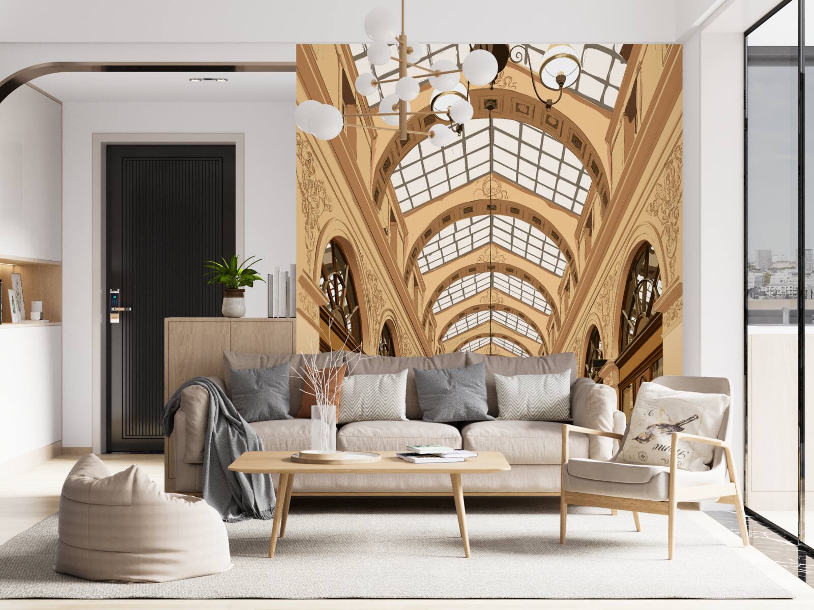 Fototapeta priehľadná chodba