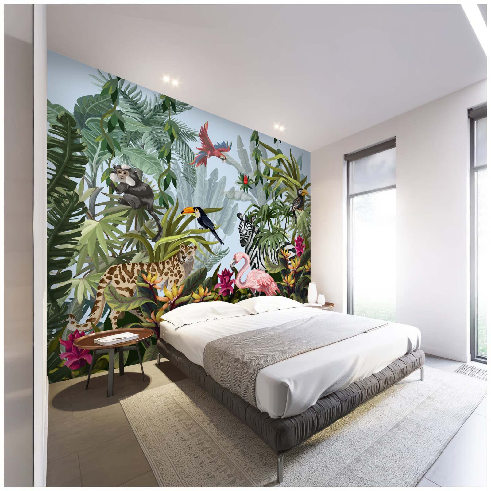 Fototapeta denná džungľová vegetácia a divoká zver