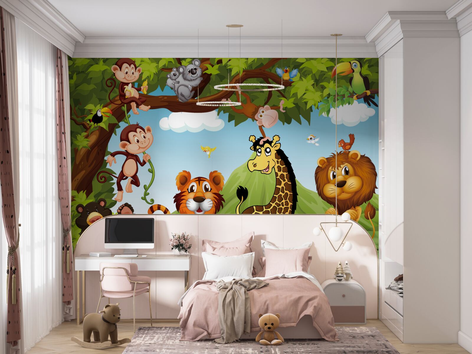 Fototapeta zvieratá žijúce na lesnej čistinke