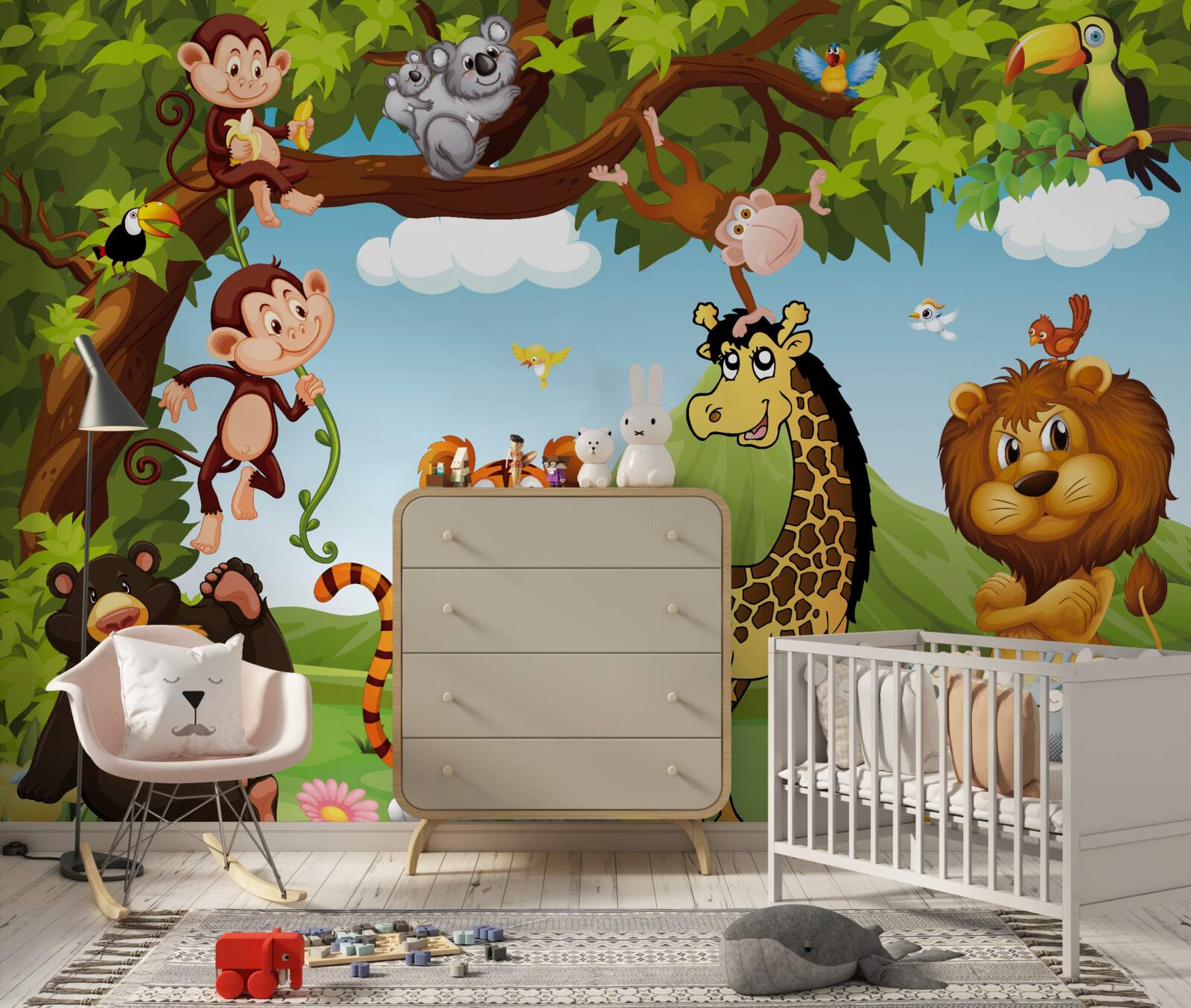 Fototapeta zvieratá žijúce na lesnej čistinke