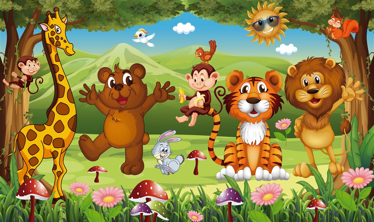 Fototapeta zvieratká na lúke