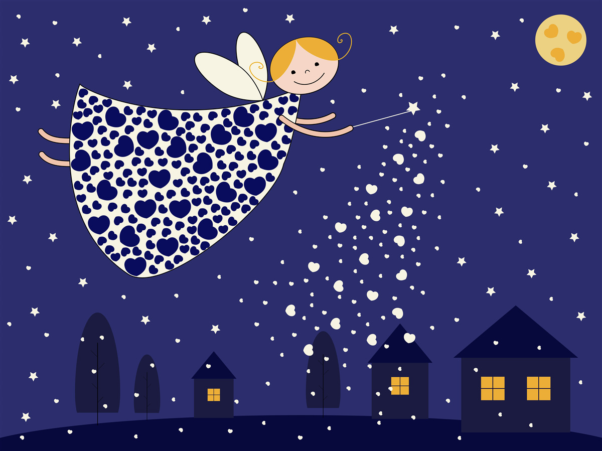 Fototapeta čarodejnica v nočnom priestore