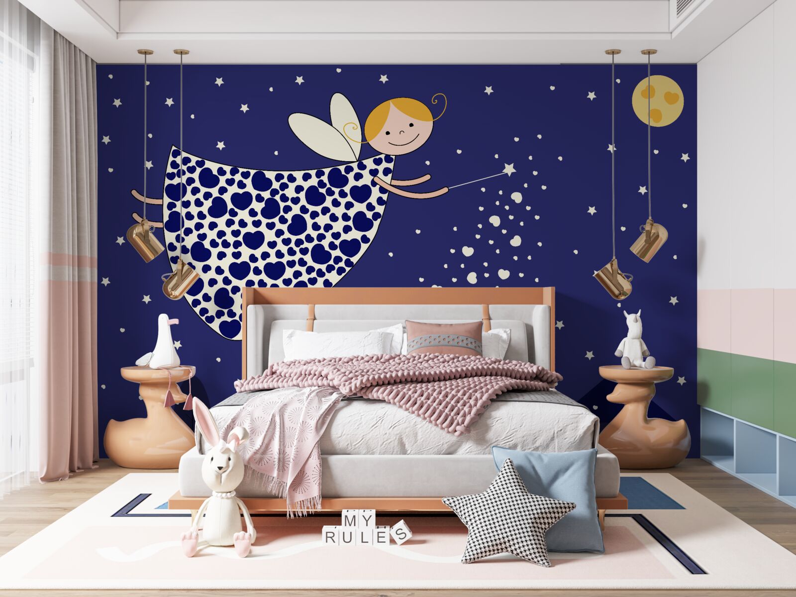 Fototapeta čarodejnica v nočnom priestore