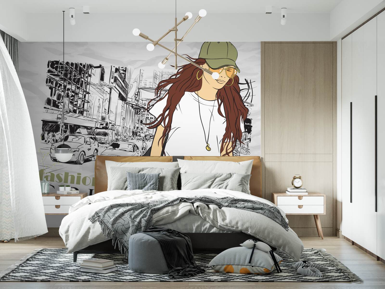 Fototapeta štýlové a atraktívne dievča