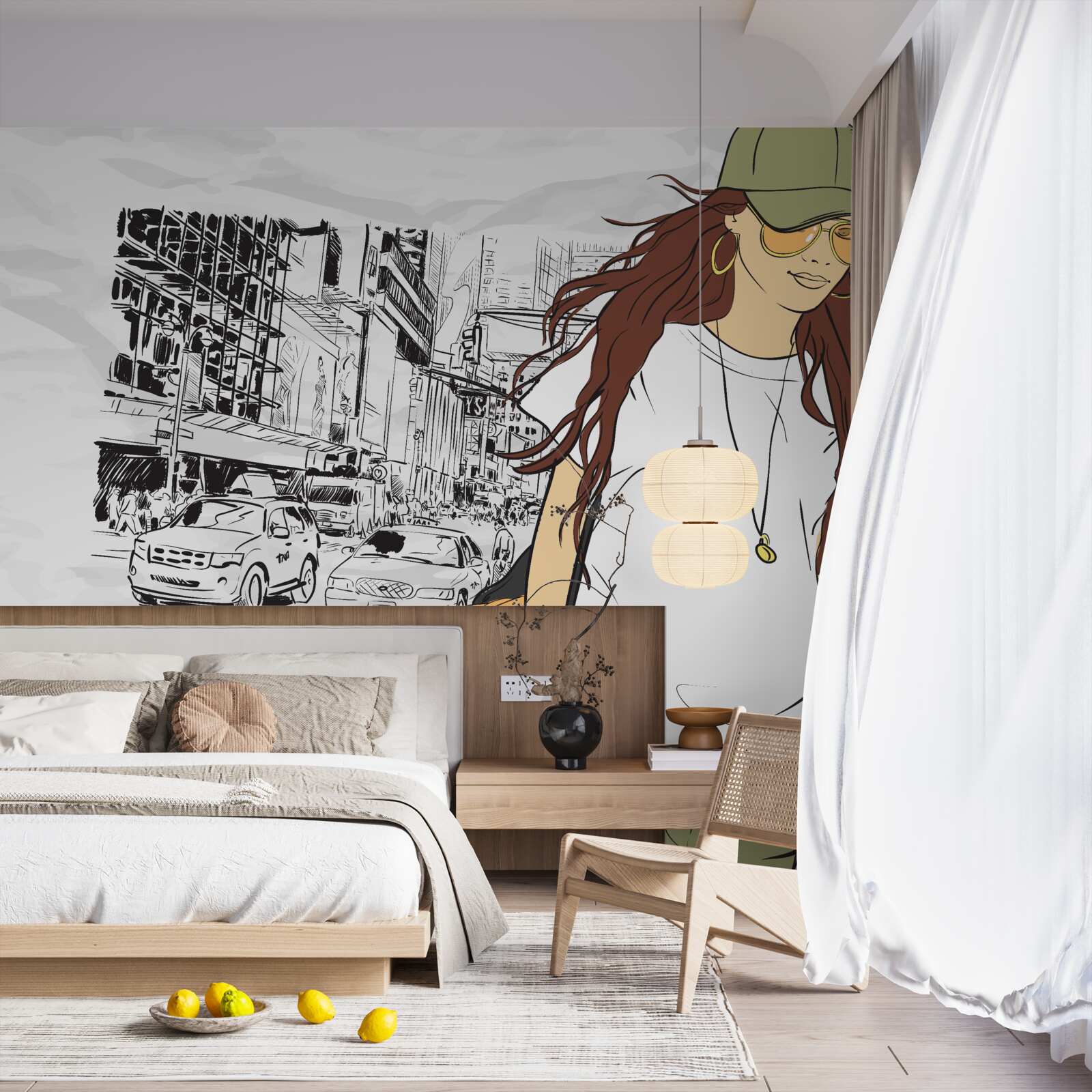 Fototapeta štýlové a atraktívne dievča