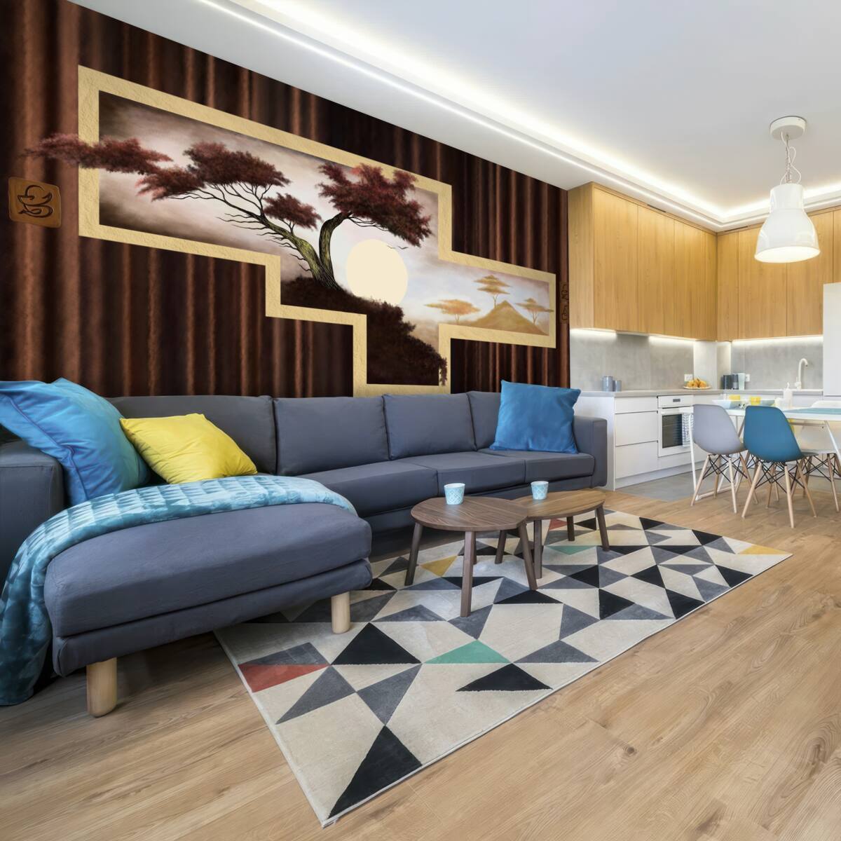 Fototapeta východ slnka nad starým bonsajom