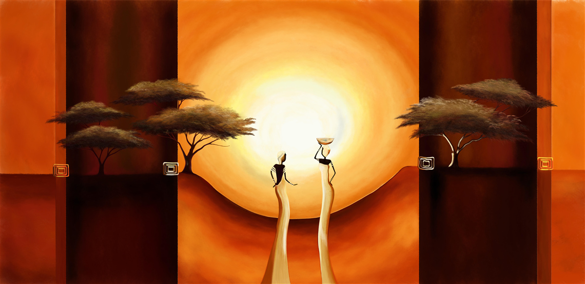 Fototapeta západ slnka v Afrike