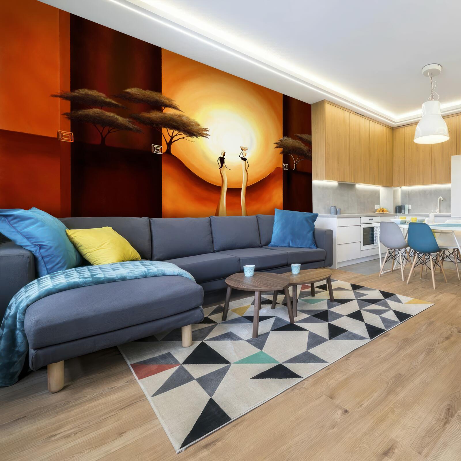 Fototapeta západ slnka v Afrike