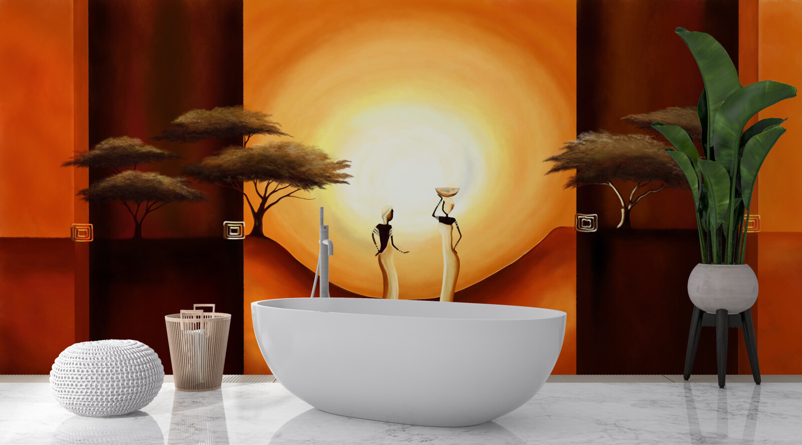 Fototapeta západ slnka v Afrike