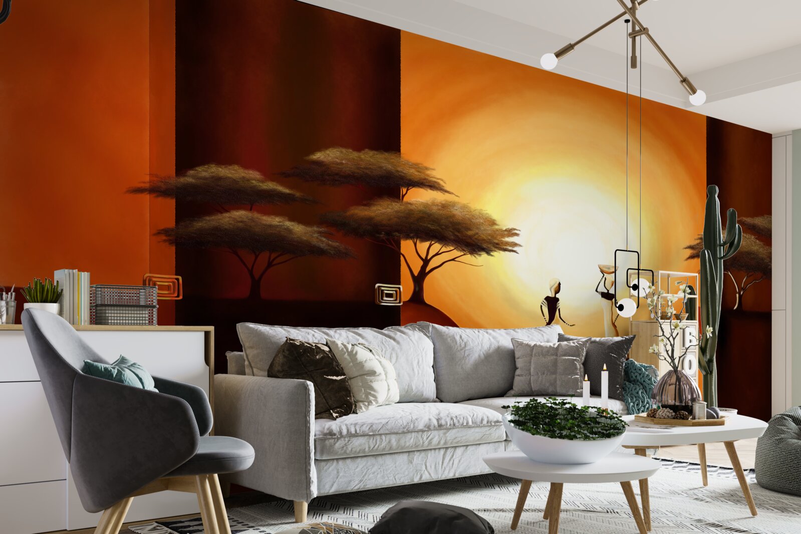 Fototapeta západ slnka v Afrike