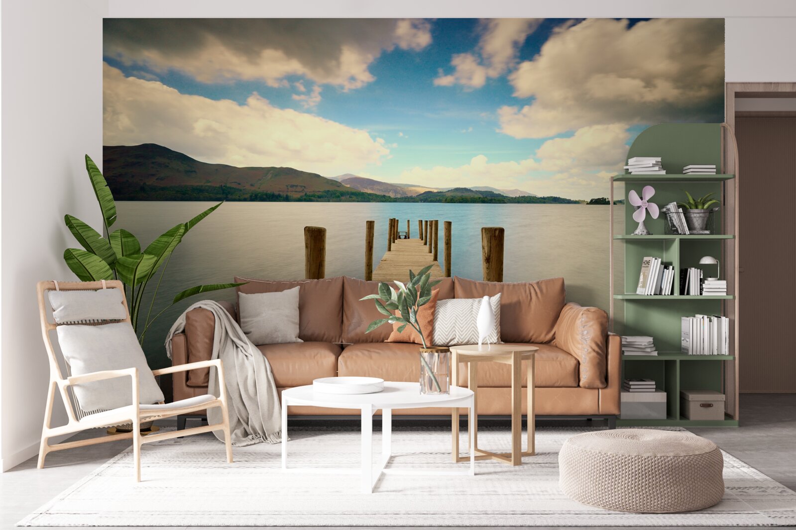 Fototapeta drevené mólo na pobreží