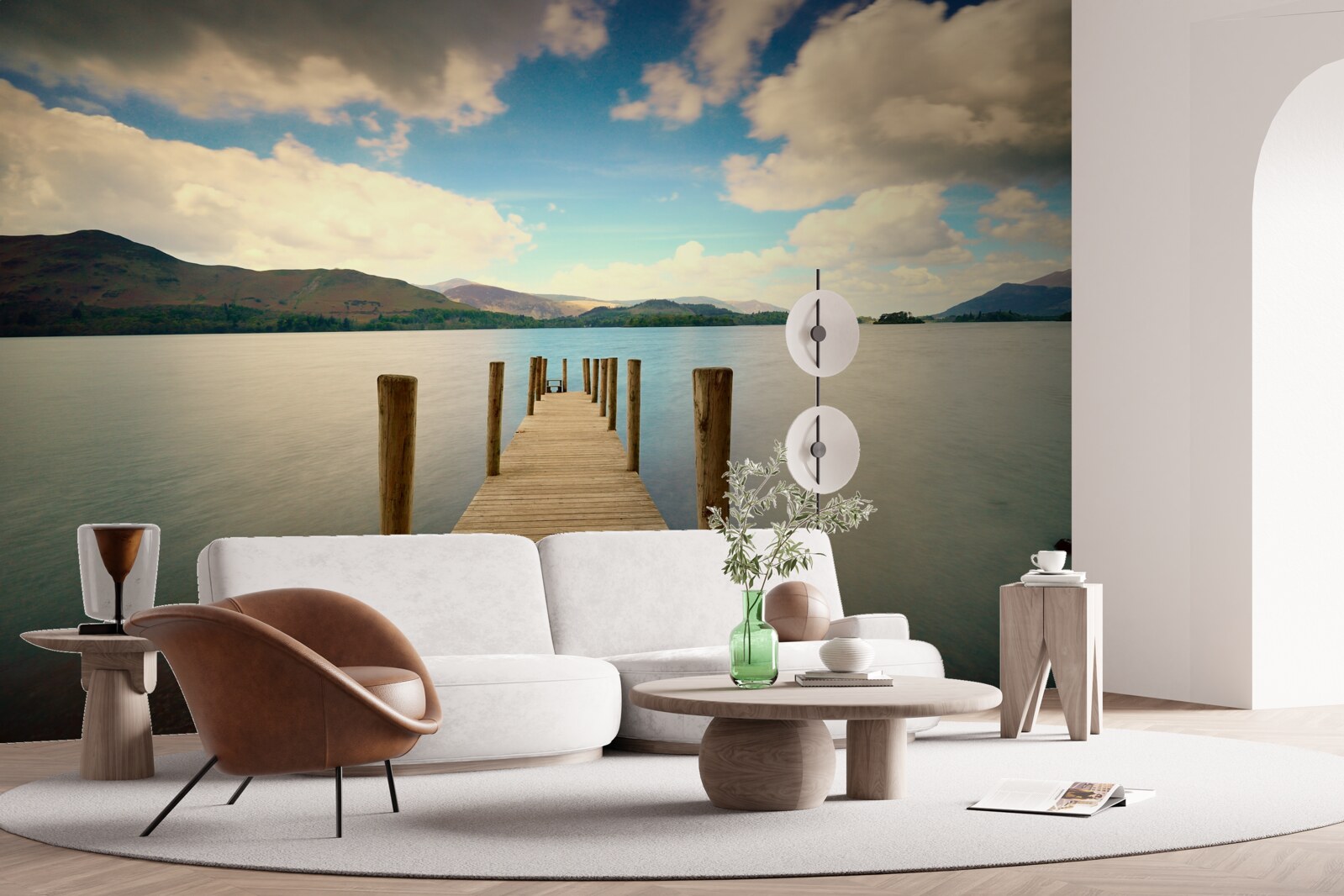 Fototapeta drevené mólo na pobreží