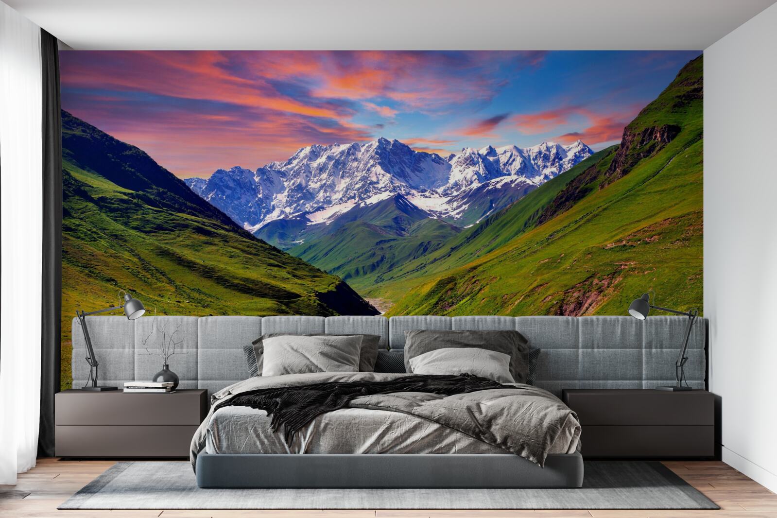 Fototapeta krásna cesta cez vrcholky hôr