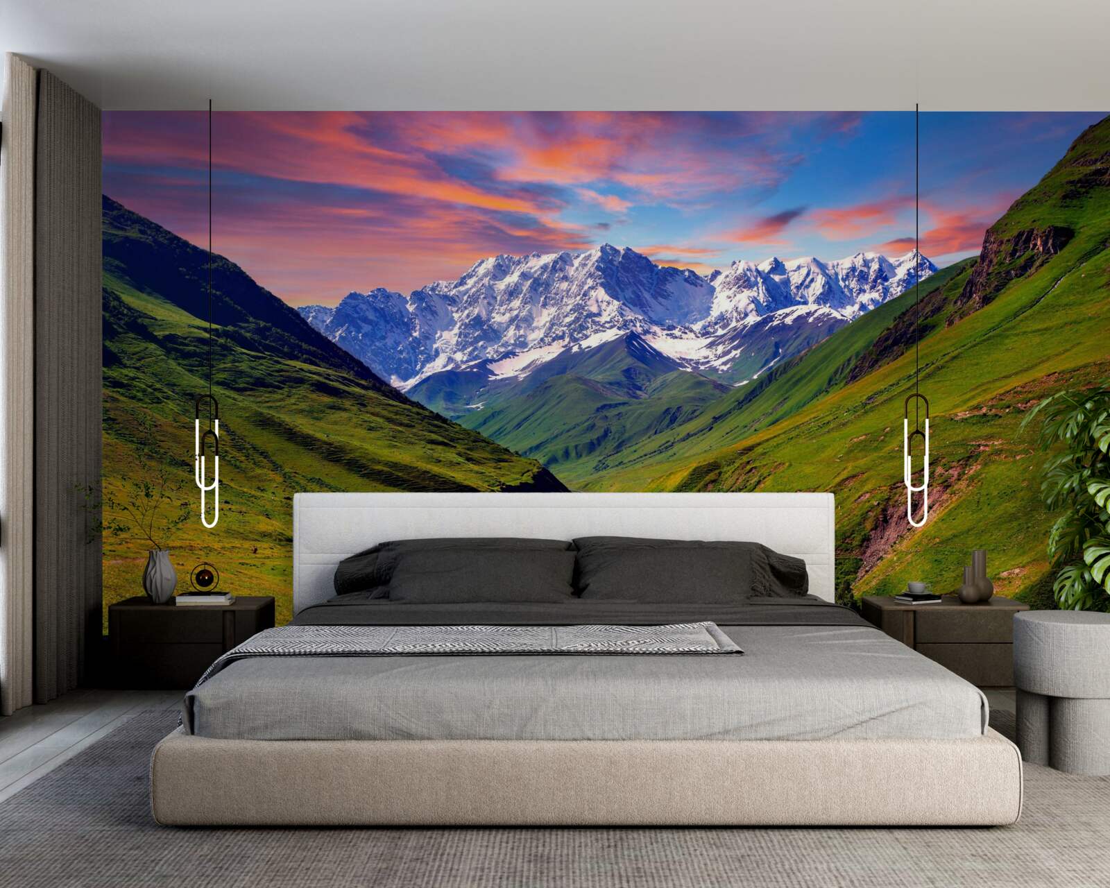 Fototapeta krásna cesta cez vrcholky hôr