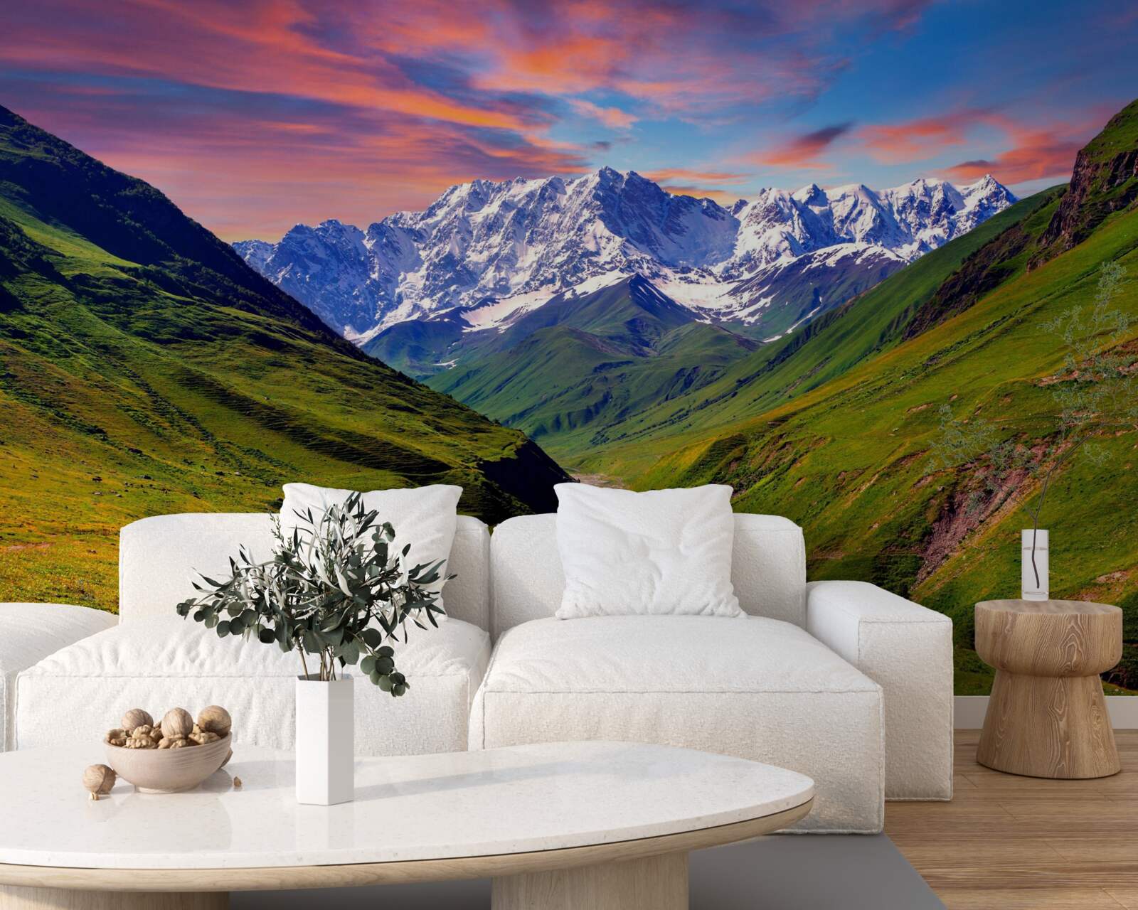 Fototapeta krásna cesta cez vrcholky hôr