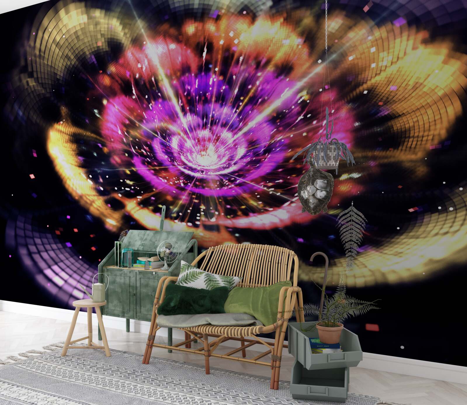 Fototapeta zrodenie planéty vo vesmíre