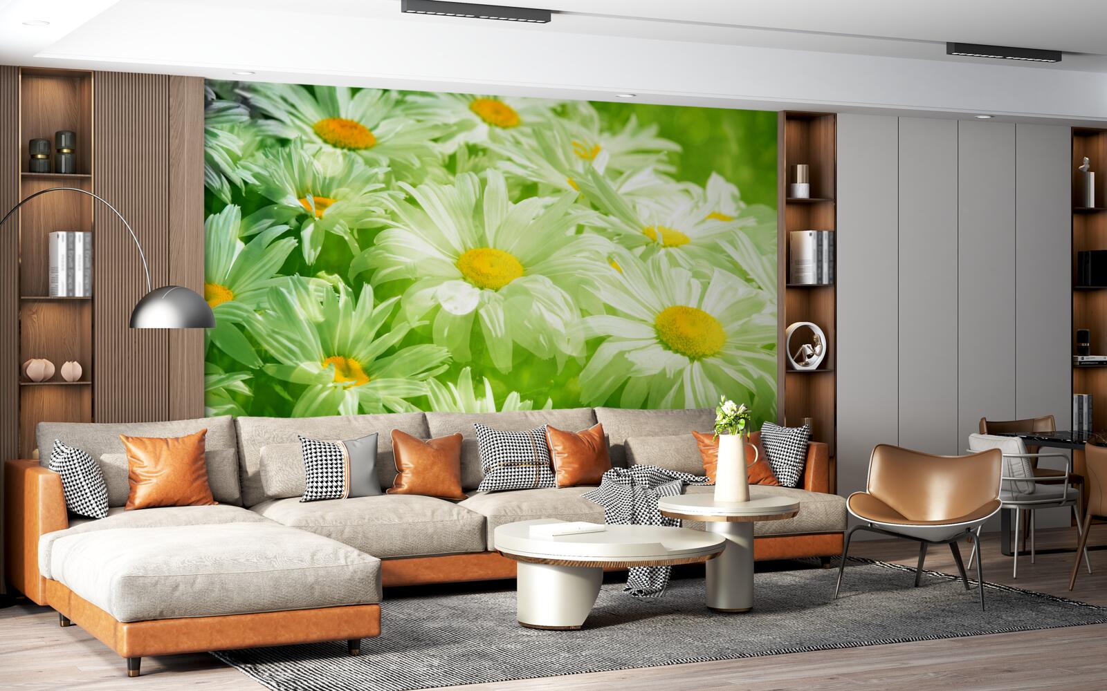 Fototapeta mäkké sedmokrásky medzi zeleňou