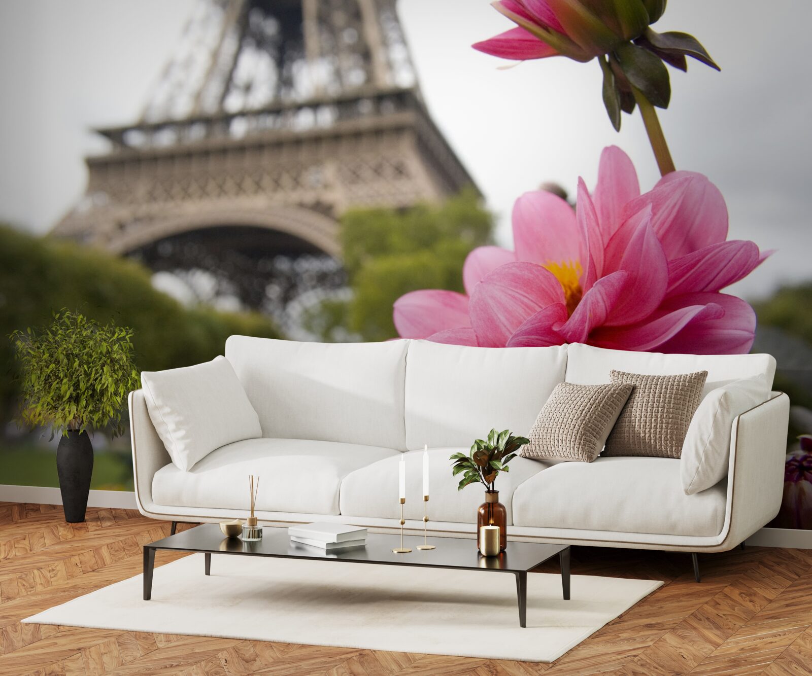 Fototapeta oslnivý, svieži kvet v hlavnom meste Francúzska