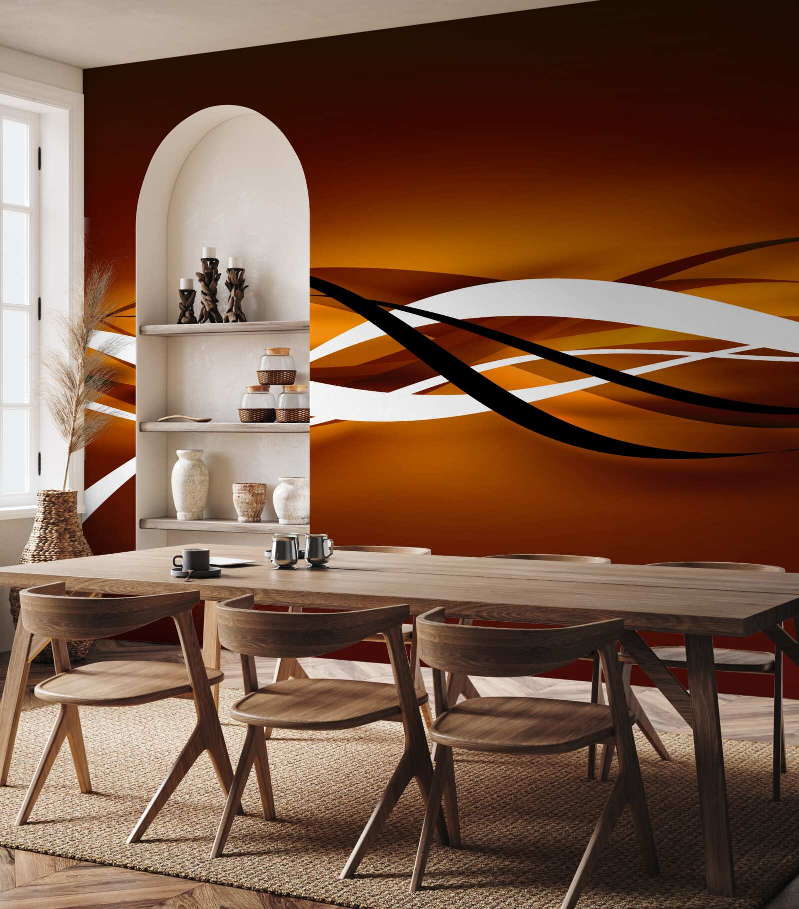 Fototapeta nekonečné bronzové chodníky