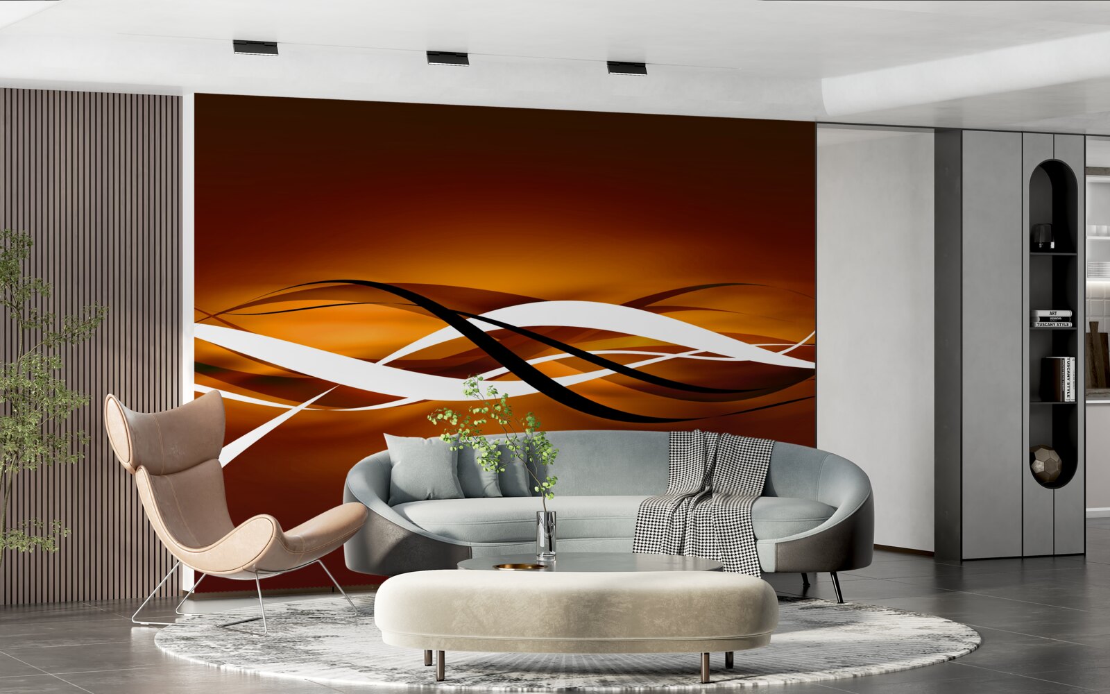 Fototapeta nekonečné bronzové chodníky