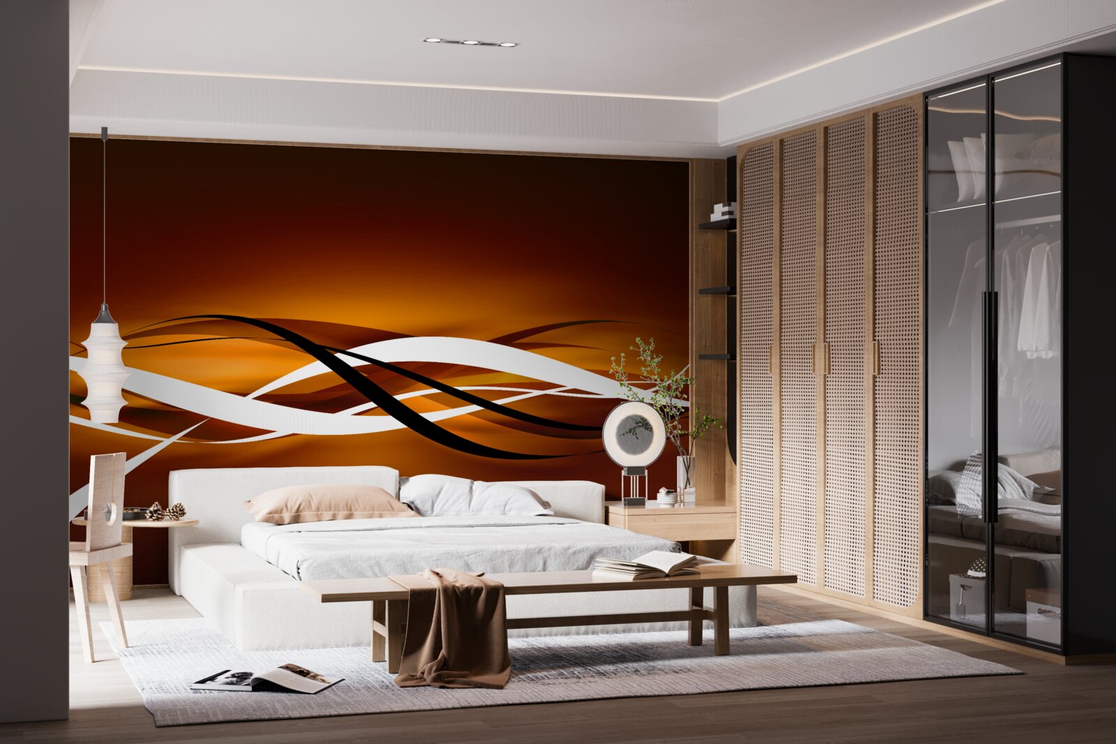 Fototapeta nekonečné bronzové chodníky