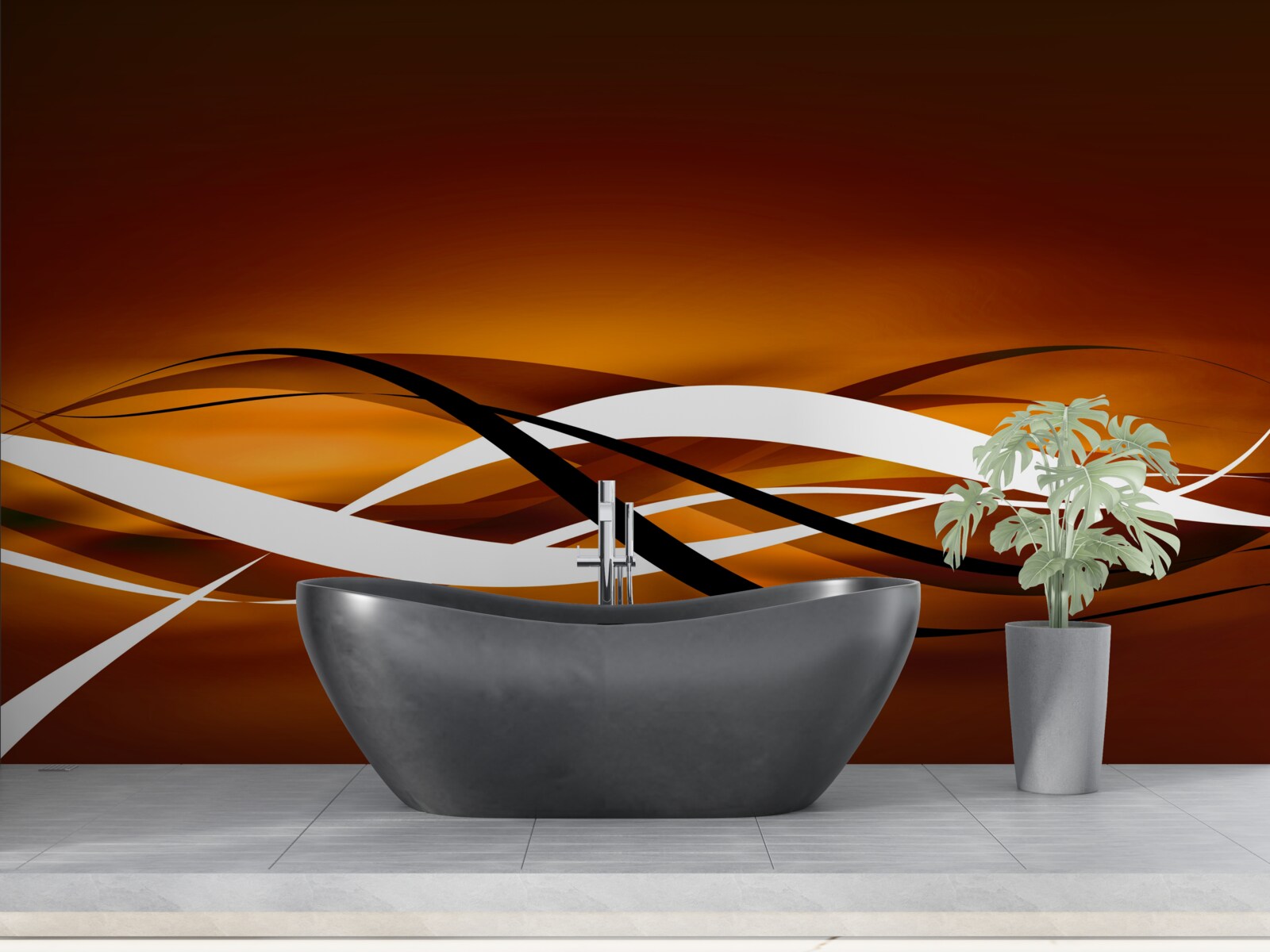 Fototapeta nekonečné bronzové chodníky