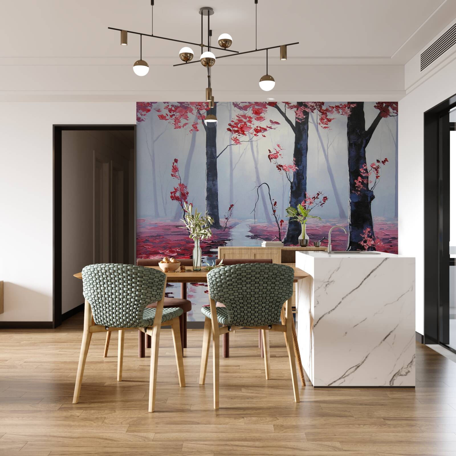 Fototapeta odraz jesenného lístia vo vode