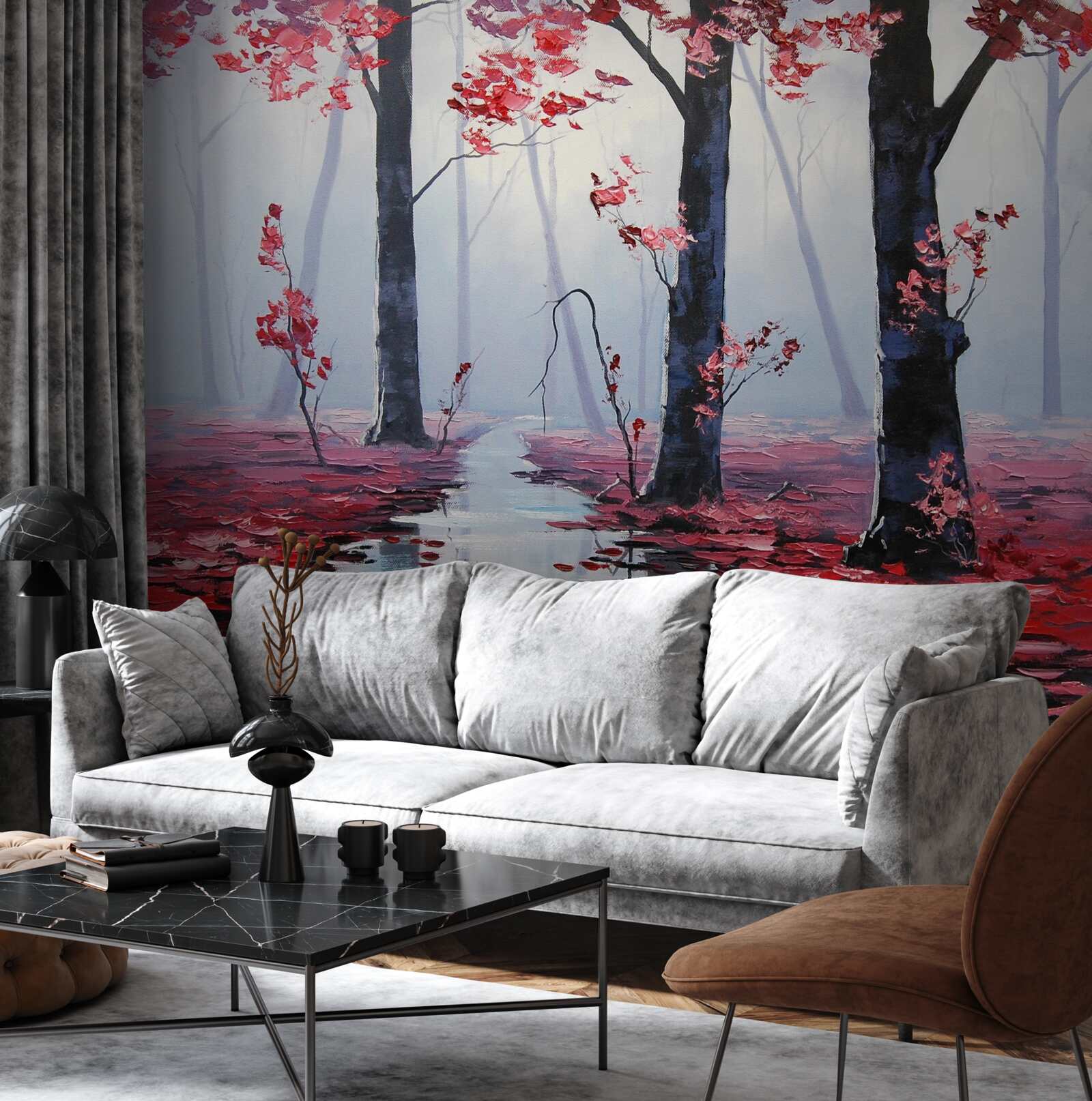 Fototapeta odraz jesenného lístia vo vode