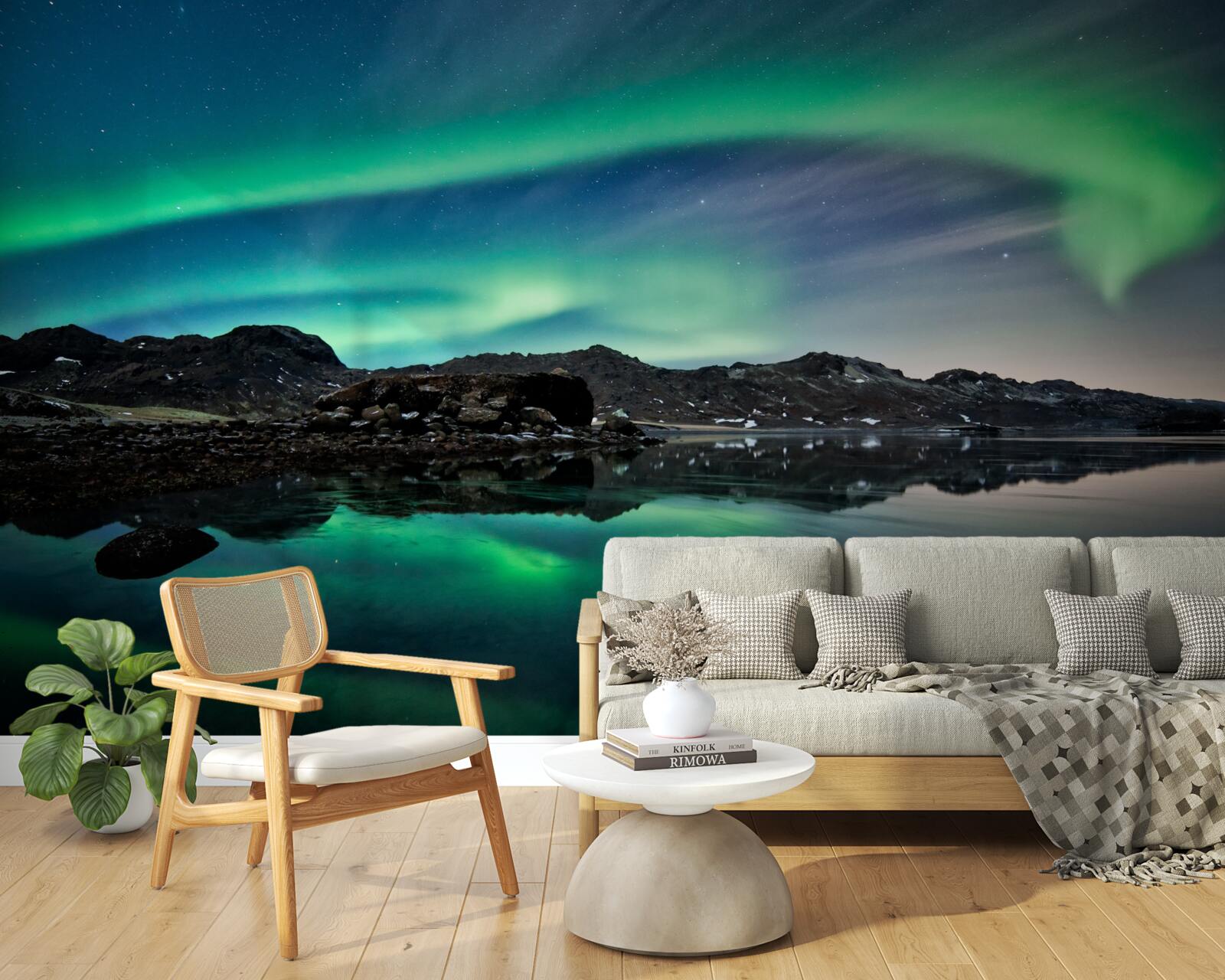 Fototapeta jazero v polnočnom svetle