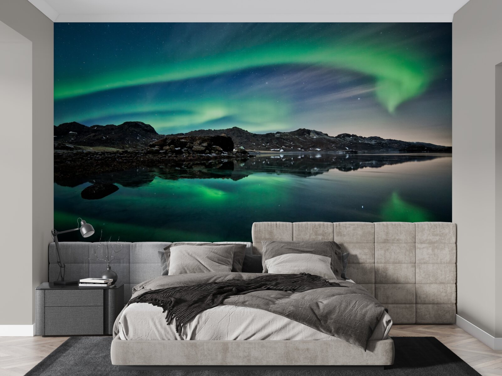 Fototapeta jazero v polnočnom svetle