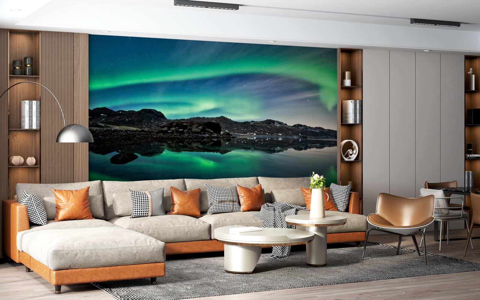 Fototapeta jazero v polnočnom svetle