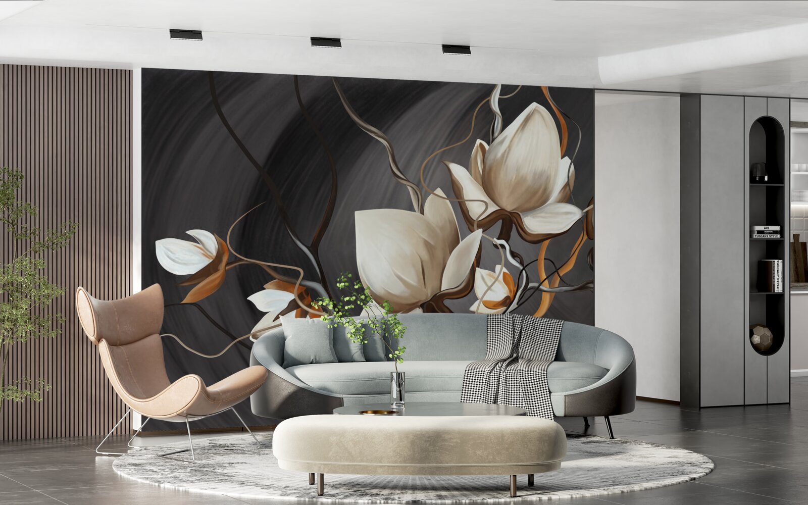 Fototapeta otváranie snehobielej magnólie