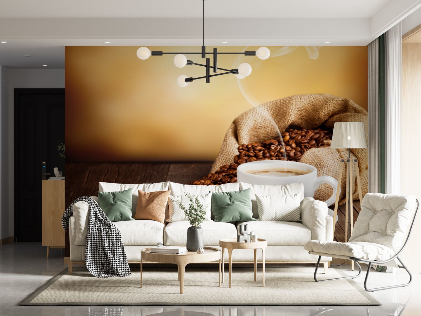 Fototapeta šálka energizujúcej, aromatickej kávy