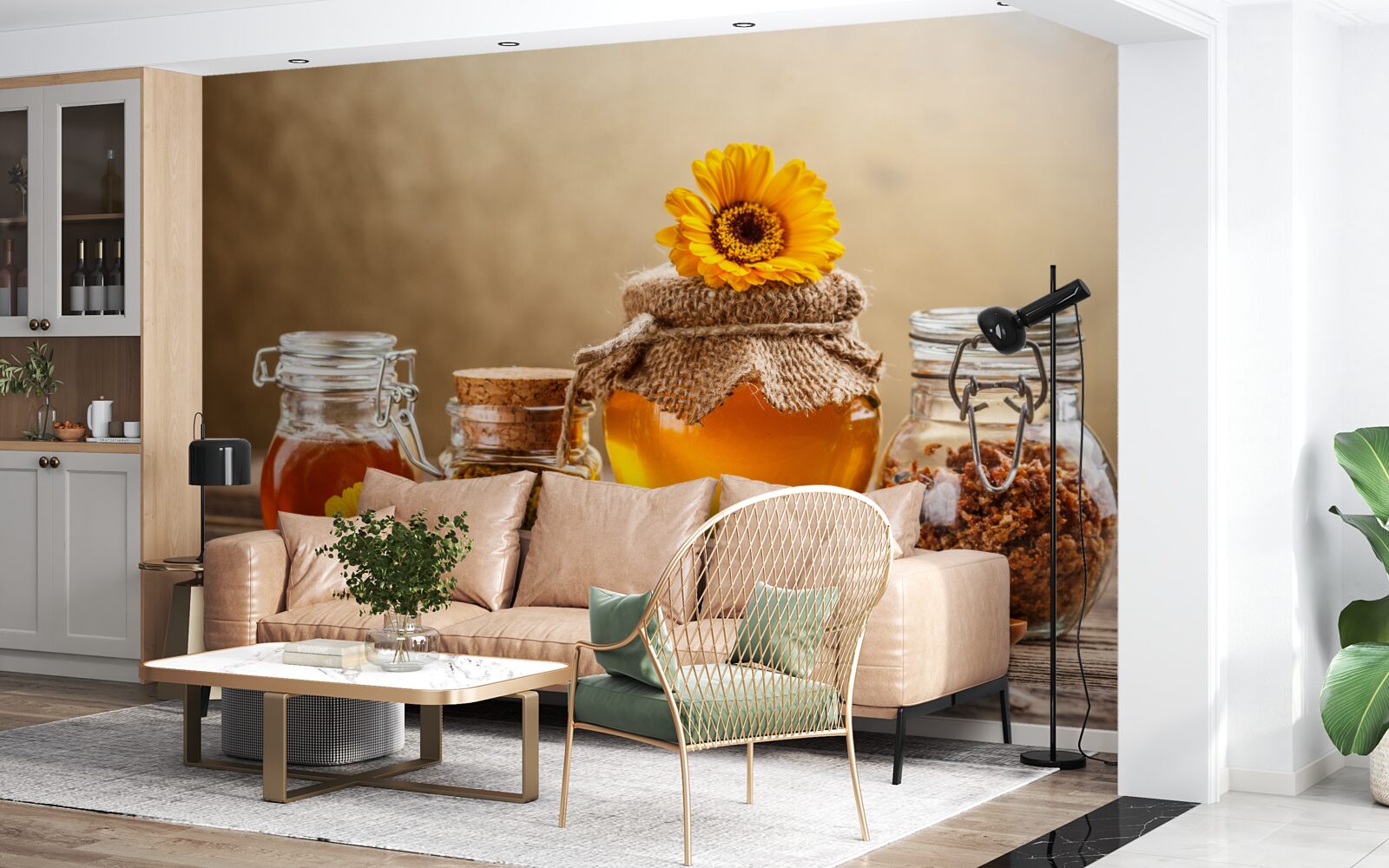 Fototapeta chutné včelie produkty