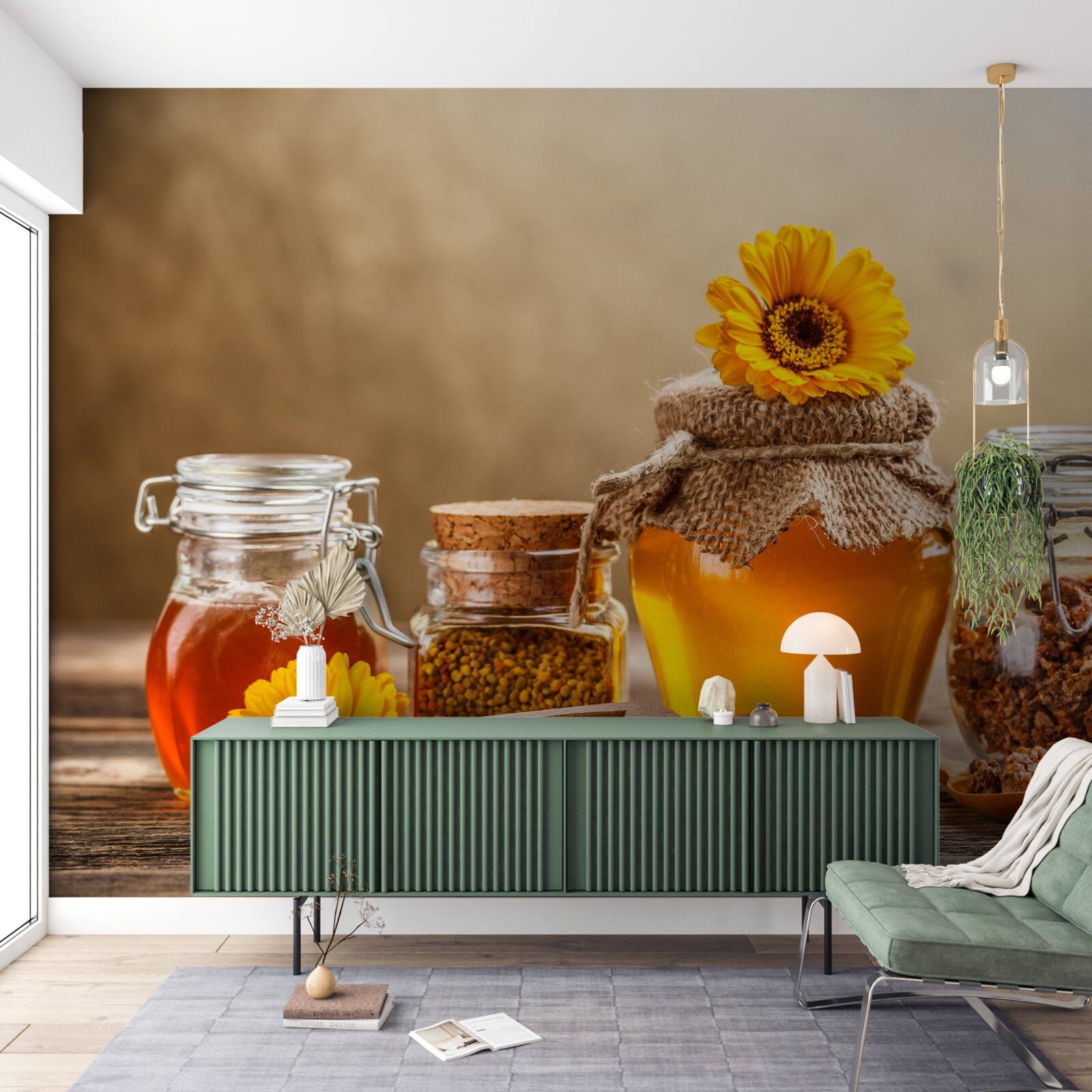 Fototapeta chutné včelie produkty