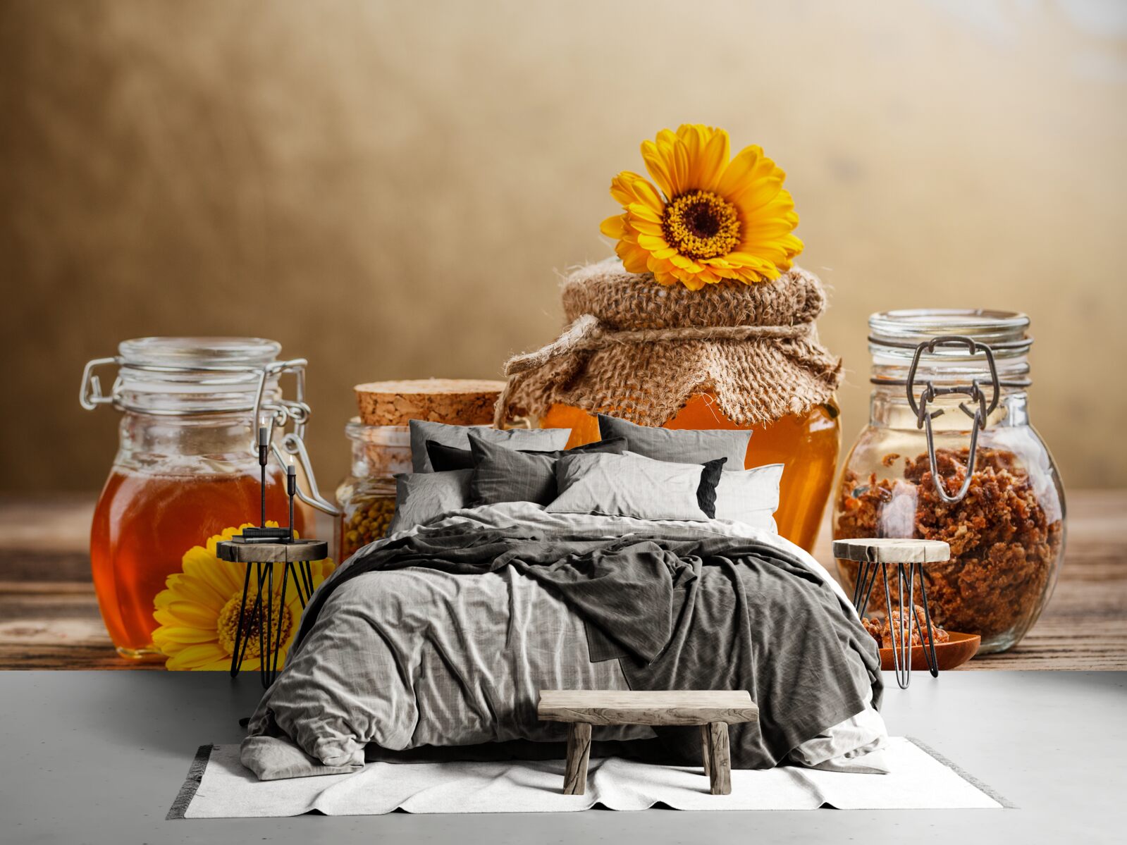 Fototapeta chutné včelie produkty