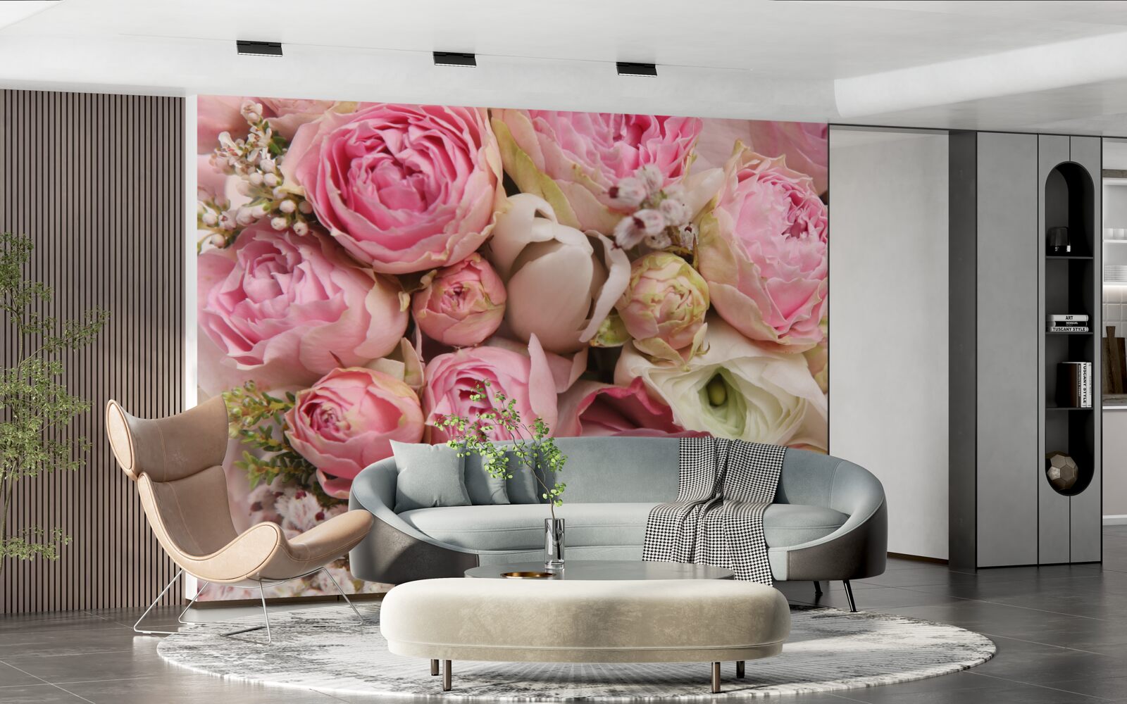 Fototapeta jemná kytica kvetov s romantickým nádychom