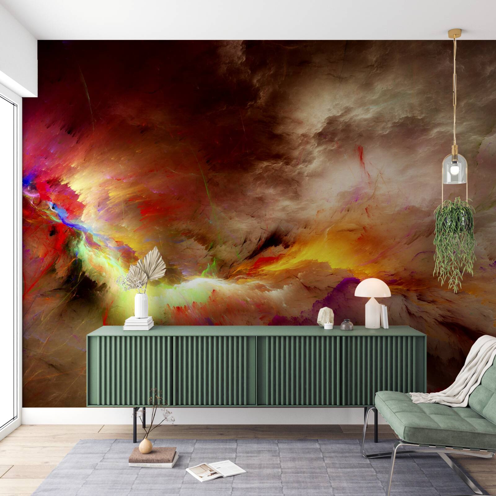 Fototapeta Počas búrky sa v púšti strhne búrka