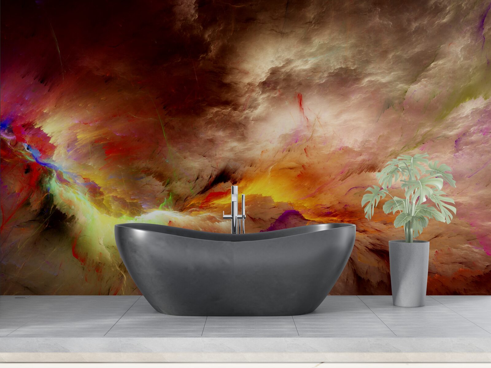 Fototapeta Počas búrky sa v púšti strhne búrka