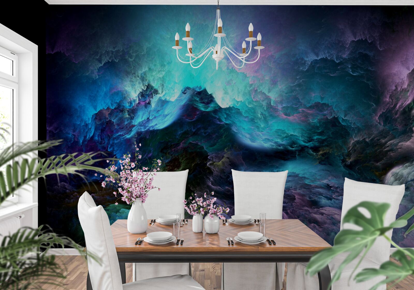 Fototapeta nočné búrkové mraky