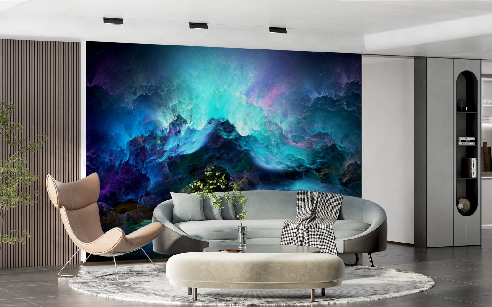 Fototapeta nočné búrkové mraky