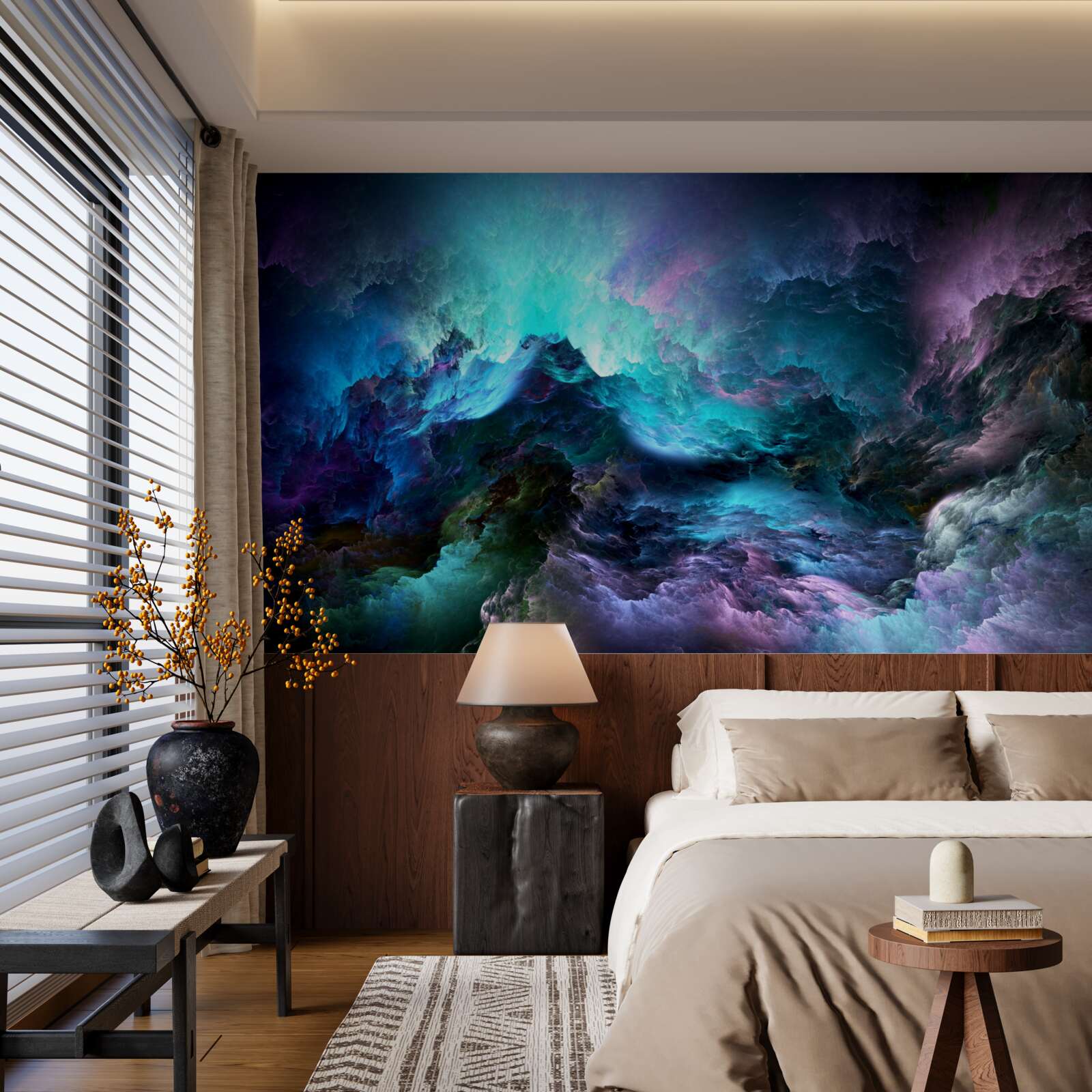 Fototapeta nočné búrkové mraky